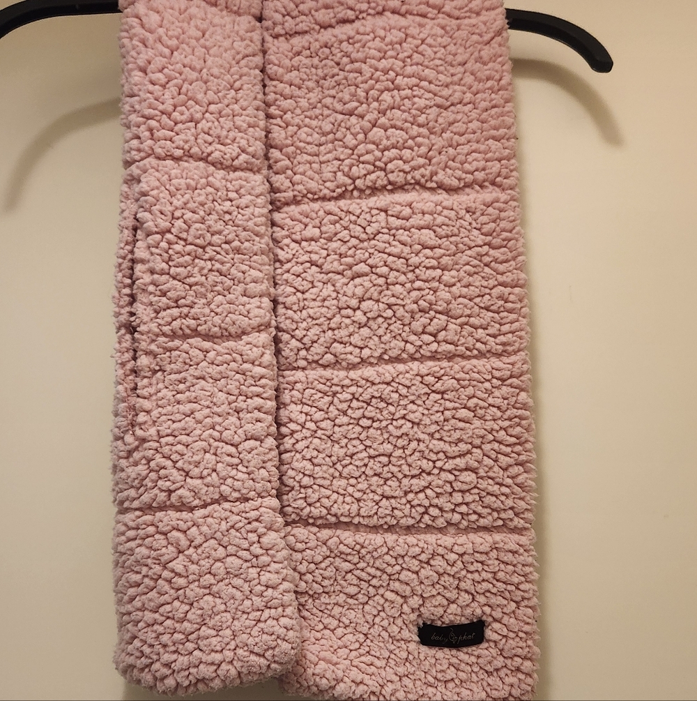 Baby Phat Pink Sherpa Scarf